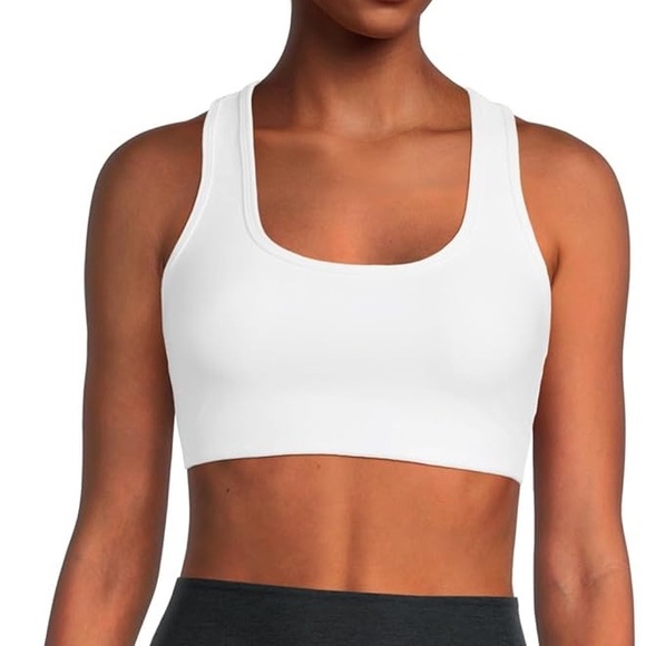 Beyond Yoga Spacedye Simplicity White Sports Bra, Small - Picture 2 of 6